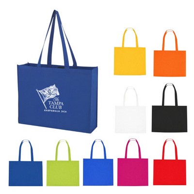 16" x 12" Non-Woven Shopper Tote Bag – Reusable Polypropylene Promotional Grocery Bag